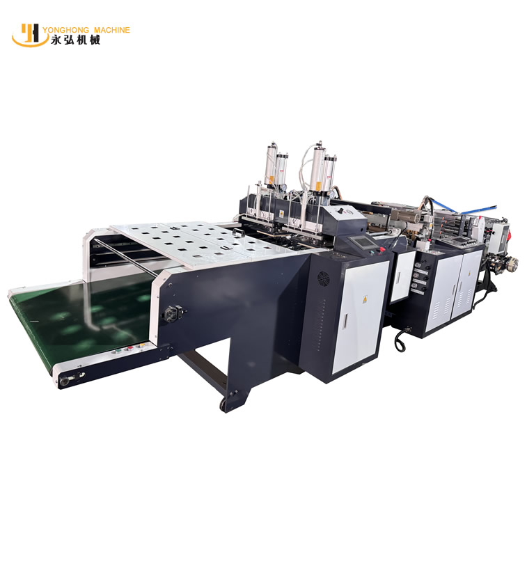 450x2 heat sealed hot cutting ultra high speed bag making machine
